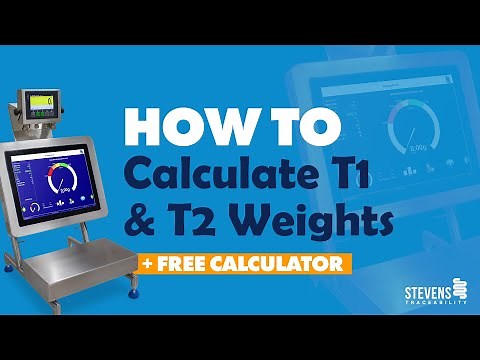 How to Calculate T1 and T2 weights + FREE calculator tool 👈