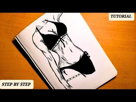 how to draw female body anime//how to draw female anatomy body