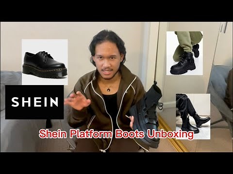 2022 SHEIN Men’s Fashion |Platform Boots Unboxing REVIEW