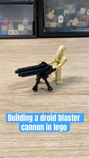 Building a droid blaster cannon in lego #legomoc #legostarwars #legostarwarsmoc #fyp #clonewars