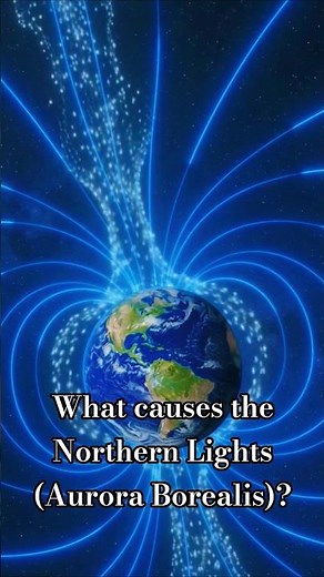 What causes the Northern Lights (Aurora Borealis)?🤔 #auroraborealis #northernlights #ai #education