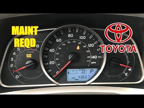 How To Reset Maintenance Required Light in Toyota Rav4 2013-2016