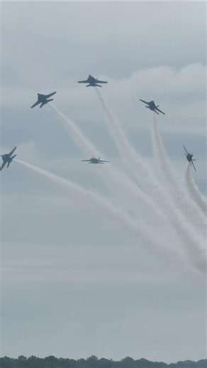 Blue Angels Delta Breakout over MCAS Cherry Point