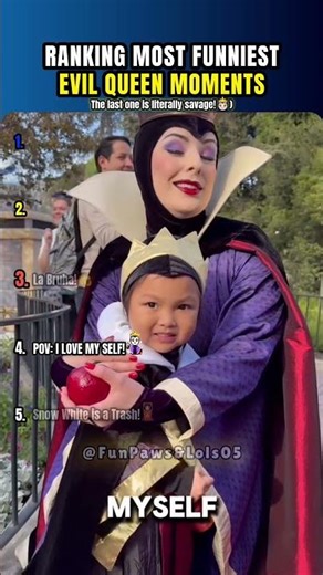 RANKING MOST FUNNIEST EVIL QUEEN MOMENTS👸👑 #shorts #usa