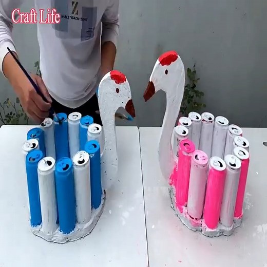 125K views · 1.5K reactions | The Project Of Recycling Beer Cans & Coca Cans - The Ideas To Make Beautiful Pots For Your Garden | Craft Life | Facebook