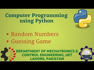 [Python Programming Basics to Advanced]: Random Numbers in Python | Lab 15