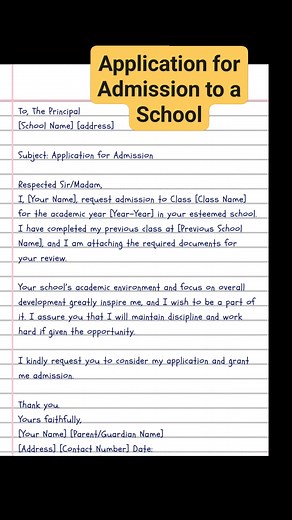 3.6K views · 27 reactions | Formal letter writing p_1 #FormalLetter #SchoolAdmissions | English Class | Facebook