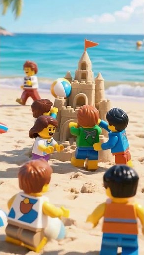 LEGO Beach Vacation with Friends! 🌴☀️🏖️
