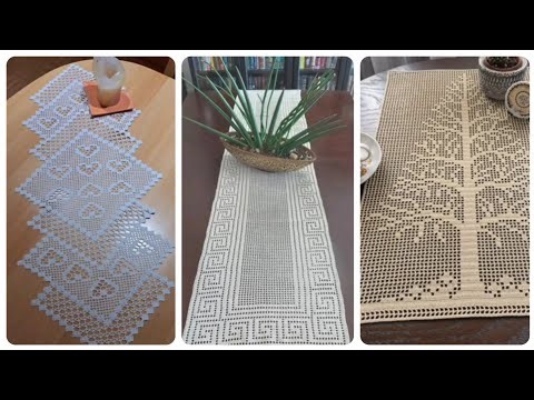 100 Incredible Crochet Fillet Table runner ideas #crochet #diy #trending
