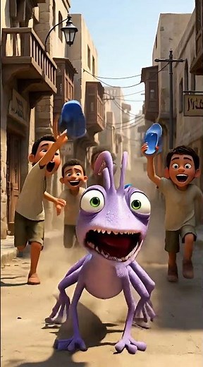 لما "راندل" بتاع شركة المرعبين ينزل مصر.. والناس تفتكره برص وتديله بالشبشب! 🦎💜😂