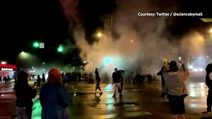 Minneapolis protesters clash with cops after black man died in police custody