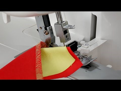 BERNINA Overlocker L 460 / L 450: Einfädeln und nähen, 2-Faden Overlock