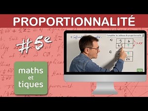 Complete a table of PROPORTIONALITY - Fifth Grade