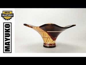 SQUARE LAMINATE BOWL, wood turning