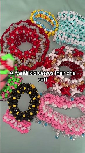 Kandi Kid vs DNA Cuff 💀🧬 #kandi #kandikid #bracelet