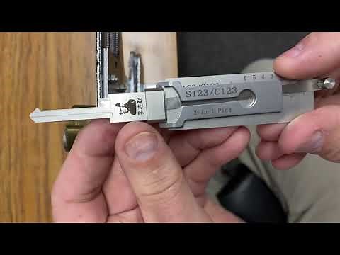 We Pick a Schlage S123/C123 Lock with Original Lishi's Latest 2-in-1 Tool