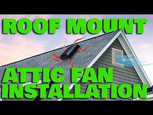 QuietCool AFR SMT ES-2.0 (1st Generation) Roof Mount Attic Fan Installation on Tile Roof