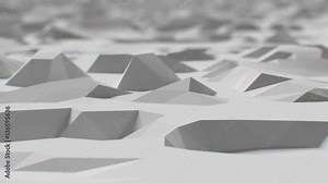 Beautiful Flight over Abstract Macro Surface with DOF. Science and Technology Concept. Looped 3d Animation in 4k, Ultra HD, 3840x2160.