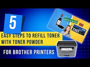 5 Easy Steps | GPS Toner Powder Refilling for Brother TN-2365 | Original Toner Vs Refilled Toner