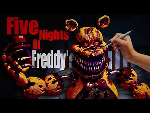 Nightmare Fredbear from FNaF 4 – Sculpted with Polymer Clay (Step-by-Step Tutorial)