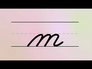 Cursive Writing – Lowercase Letter M | For Beginners Handwriting