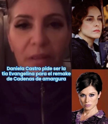 988K views · 34K reactions | | Daniela Castro expresa su deseo de querer interpretar el papel de la tía Evangelina tras revelarse que se hará una nueva versión de “Cadenas de Amargura”. — Recordemos que Diana Bracho interpretó el papel en la versión original de 1991 y Leticia Calderón en la segunda versión “En Nombre Del Amor” en el 2008. | Tlnovelas Memes | Facebook