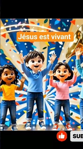 Jésus est vivant, Jésus est mon Roi. Chanson chrétienne enfants et familles.