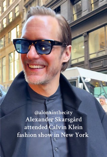 Alexander Skarsgård at Calvin Klein Fashion Show