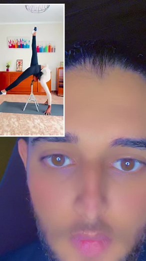 Yoga Exercises Using a Portable Stool for Balance