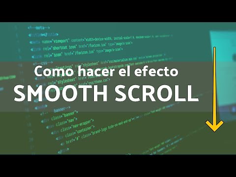 Como hacer el efecto SMOOTH SCROLL con HTML, CSS y JavaScript