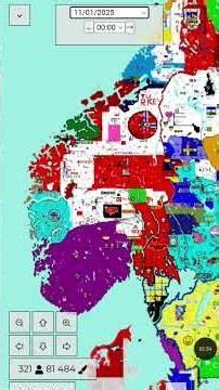 Evolution of Norway on Pixelplanet #pixelplanet Part 4 (17.5.2026)