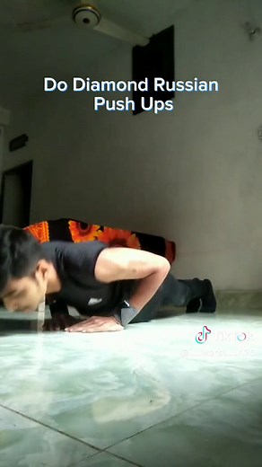 Diamond Russian Push Up Tutorial | Fitness Workout