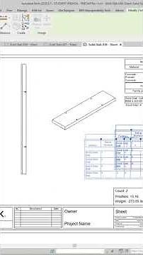 Revit how to create a precast shop ticket