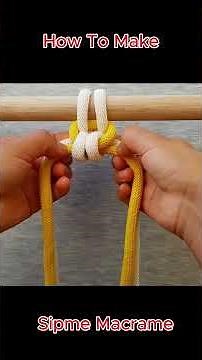 How To Make Simple Macrame - 簡単なマクラメの作り方 #diy #knot #crafts #handmade