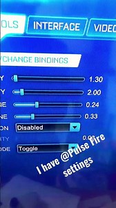 These are pulse fires settings