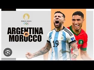 Argentina 1-2 Morocco All goals Highlights Paris Olympics 24