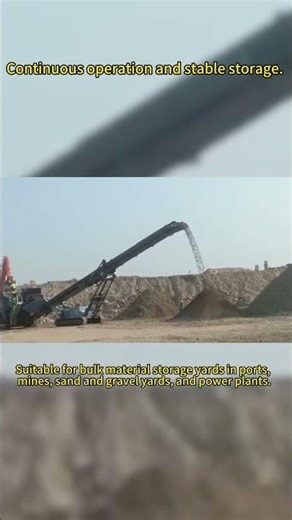 Tracked Stacker in operation on site