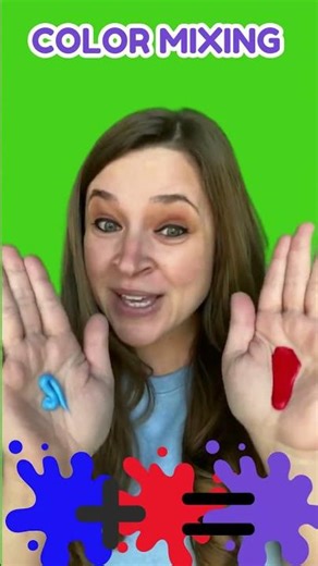 Mixing Colors to Make Purple! 💙❤️ #shorts #colormixing