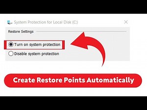 How to Create Restore Points Automatically in Windows 10