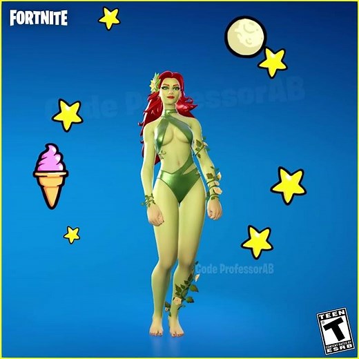 Fortnite Mystical Magical Emote Chlorophyll Ivy Skin Thicc 🍑😜😍 Hot Bat Summer DC Style 😱🔥