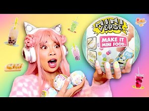 SugarStar MAKING MINI FOOD! MiniVerse Cafe Donuts, Boba, Drinks and More!!