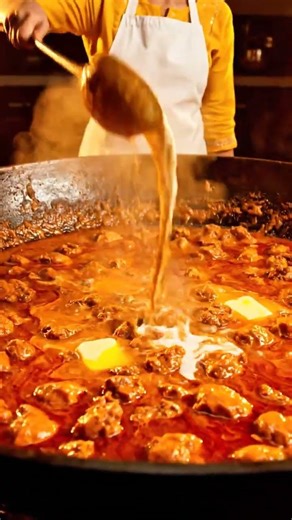 Indian Girl Making a Massive Kadhai of Butter Chicken #spicyfoodrecipes #indianfood