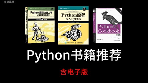 【Python书籍】从入门到精通，Python书籍推荐（含电子版），三本神书带你巩固Python学习理论知识