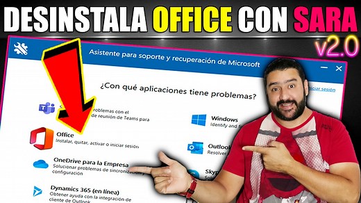 ⛔ SARA Microsoft para desinstalar Office en Windows 7/8/10/11 Support and Recovery Assistant Herramienta oficial de Microsoft para eliminar el Office anterior, con este proceso borramos rastros y registros anteriores que puedan causar conflictos con una nueva instalación de un Office posterior. 📌LINK HERRAMIENTA📌 https://support.microsoft.com/es-es/office/desinstalar-office-de-un-equipo-pc-9dd49b83-264a-477a-8fcc-2fdf5dbf61d8 | Morris Pc Play