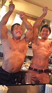 Japanese barbeque in Tokyo cooked and served like a passionate macho muscle meal! Courtesy of C Channel Eng Visit www.musclemania.com | Musclemania