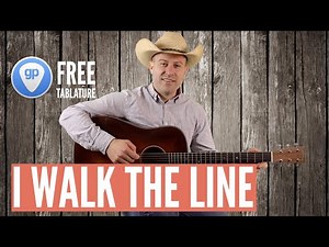 I WALK THE LINE - Johnny Cash - Guitar lesson - intro