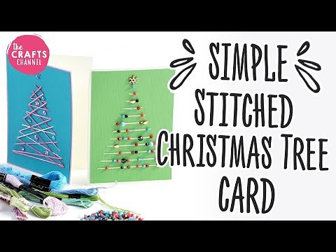Stitched Christmas Tree Card: Simple Tutorial