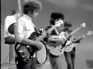 The Byrds...a rare one of them, miming "Eight Miles High" on American Bandstand. The last TV appearance with a soon-to-be fired David Crosby. "Eight Miles High" is a song by the American rock band the Byrds, written by Gene Clark (November 17, 1944 – May 24, 1991), Jim McGuinn (later known as Roger McGuinn), and David Crosby. It was first released as a single on March 14, 1966. Musically influenced by sitar player Ravi Shankar and jazz saxophonist John Coltrane, the song was influential in devel