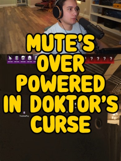 HUNTERS CAN'T SEE MUTE CONFIRMED #r6 #rainbow6 #siege #rainbowsixsiege #doktorscurse #splitfire