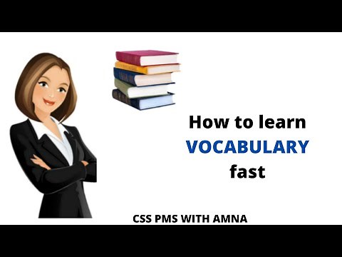 How to learn vocabulary fast| English Vocabulary for CSS